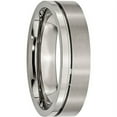 thumbnail image 4 of Titanium Grooved 6mm Brushed and Polished Band, 4 of 9