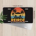 thumbnail image 2 of Beach Sunset with Chairs Front License Plate, Metal License Plate, Funny Standard Plates Personalized Novelty Decorative For Men/Women/Boys/Girls Car 6×12 Inch, 2 of 6
