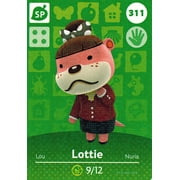 nintendo animal crossing happy home designer amiibo card lottie 311/400 usa version