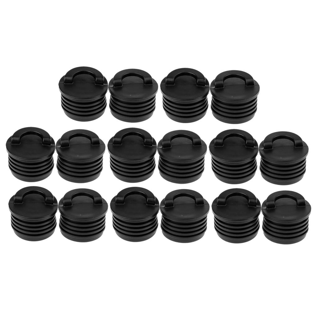 16 PIECE MARINE BOAT SCUPPER STOPPER BUNGS PLUGS FOR CANOE YACHT RAFT DINGHY 