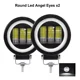 thumbnail image 2 of Par Barras De Led 3'' Redondas Ojos Ángel Universal 4x4 Moto, 2 of 8