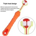 thumbnail image 4 of Hweilai 3pcs Pet Toothbrush, Three-headed Pet Toothbrush, Dog Toothbrush, 4 of 5