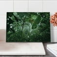 thumbnail image 2 of Rainforest Cutting Board, Tropical Rainforest Preservation Humidity Palm Tree Wild Environment Misty Nature, Decorative Tempered Glass Cutting and Serving Board, Small Size, Green, by Ambesonne, 2 of 5