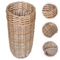 thumbnail image 1 of GAXIRE Golf Club Storage Basket Wicker Umbrella Stand Light Brown Rattan Organizer 1Pack, 1 of 6