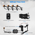 thumbnail image 2 of YNERC UTV Turn Signal Kit  Universal UTV ATV Street Legal Turn Signal with Rocker Switch  110D Horn  Plug and Play Blinker Kit Compatible With Polaris  Can-Am  Kawasaki  Arctic Cat  CFMOTO  Pioneer, 2 of 7