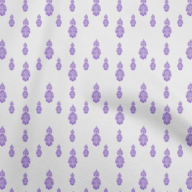 oneOone Cotton Flex Purple Fabric Block Fabric For Sewing Printed Craft Fabric By The Yard 40 Inch Wide