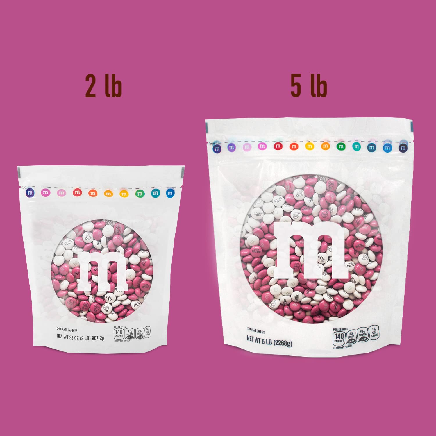 M&Mâ€™S WORLD Bachelorette Milk Chocolate Candy - 2lbs of Bulk Candy, Party Favors, Bachelorette Party Favors, Bridal Shower Gifts and More