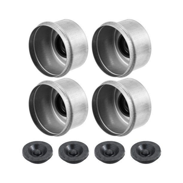 4uds 2.44' Remolque Eje Anti-Polvo Tapa Cubierta Unique Bargains con 4uds Goma Tapones Juegos