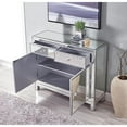 thumbnail image 5 of Nightstand 2 drawers 2 doors 38in. W x 12in. D x 32in. H in antique silver paint, 5 of 13