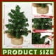 thumbnail image 3 of Molinillo de mesa con forma de miniárbol de Navidad artificial, pino de Navidad, 20 cm, 3 of 7