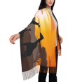 thumbnail image 4 of Fotbe Giraffes Of The African Savannah Print Womens Fall Winter Scarf Tassel Soft Warm Blanket Scarves Womens Shawl Wraps, 4 of 8