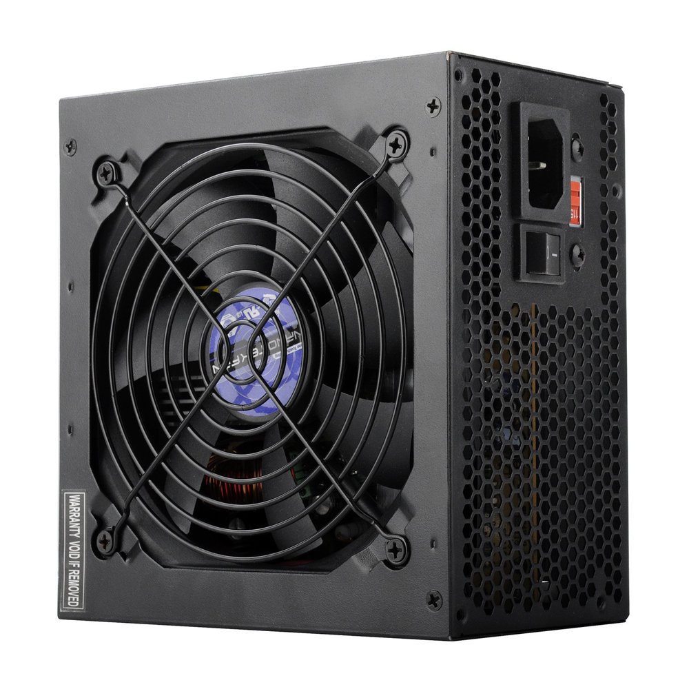 SolidGear 550W Power Supply ATX, Single 12V Rail, 120mm Nano Fan, Antiradiation Filter, Short