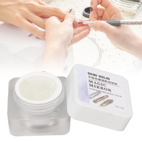 Pegamento De Diamantes De Imitación Para Uñas, Pegamento Para Moldear En Polvo Seguro Para Uñas Sedoso Y , Para Artista De Uñas Para Salón De Uñas