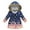 Navy, variant on Toddler Girls' Winter Coat Insulated Long Parka Hooded Puffer Jacket with Faux Fu𝐫 Collar Kids Fleece Lined Down Coat