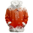 thumbnail image 3 of Christmas Hoodies for Women 2025 Long Sleeve Snowflake Graphic Hooded Sweatshirt with Pockets Pullover Tops, 3 of 5