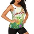 thumbnail image 2 of Balery Plants and Insects Camiseta sin mangas estampada ligera para mujer, tops de entrenamiento sin mangas, camisetas de yoga transpirables de secado rápido.-Small, 2 of 7