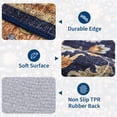 thumbnail image 5 of Garvee 9'x12' Vintage Floral Area Rug Oriental Distressed Carpet, Washable Non Slip Boho Rug for Living Room Bedroom Dining Room, Orange Blue, 5 of 8