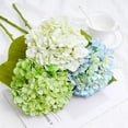 thumbnail image 7 of Waipfaru 4Pcs Hydrangea Artificial Flowers,20" Faux Hydrangea Flower with Stems,Full Latex Real Touch Hydrangea Flowers for Office Home Party Wedding Decor(Green), 7 of 7