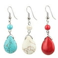thumbnail image 3 of De La Pendientes Turquesa Piedra Preciosa Cuelga Azul, Mujeres Damas Accesorios De Joyería De Vacaciones Yuyangstore Pendientes colgantes de turquesa, 3 of 8