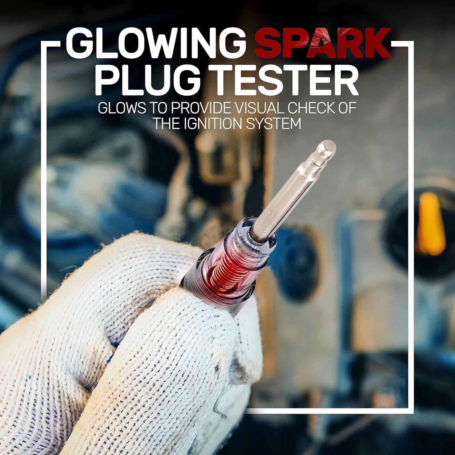 Spark Tester, Plug Engine Ignition Tester, 6-12 Volt Fool-Proof – Pick Up Coil/Armature Diagnostic Detector Tool – for Automotive, Car Lawnmower Small & Big Internal/External Engines 2 Pcs
