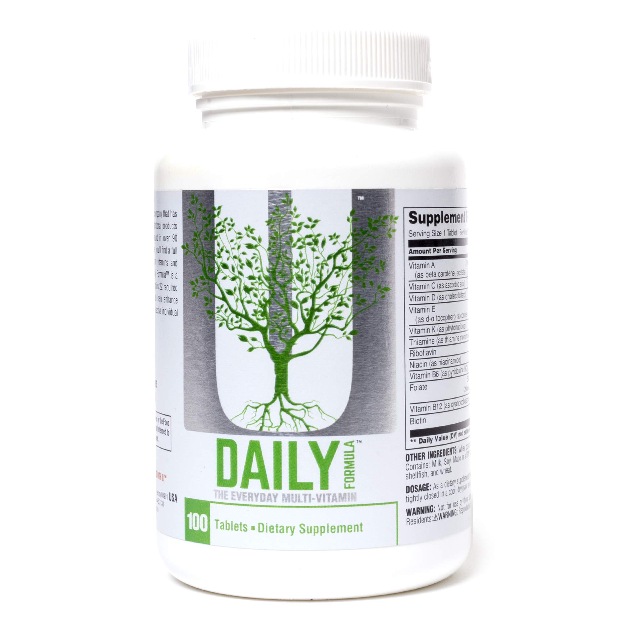 Complément Alimentaire Universal Nutrition Daily Formula - 100 Comprimés, Multivitamines