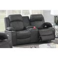 thumbnail image 4 of Power Motion Loveseat - Charcoal Gel Leatherette, Storage Arms | Core Value 1, Core Value 2, 4 of 9