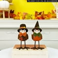 thumbnail image 2 of Tainini 8in Thanksgiving Birds Ornaments, Autumn Yellow Bird for Fall Party Table Shelf Home Mantel Fireplace Decor, 2 of 3