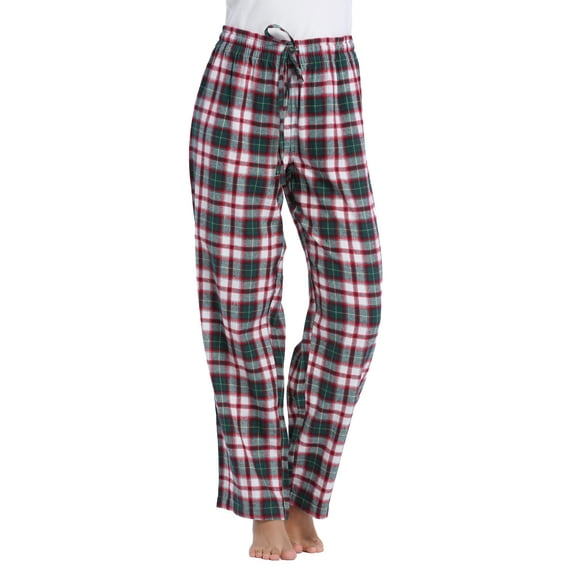 CYZ Women's 100% Cotton Super Soft Flannel Plaid Pajama/Louge Pants