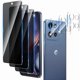 thumbnail image 1 of wonima11 3+3 Pack Privacy Screen Protector Designed for Motorola Moto G 5G 2025 With 3 Pack Camera Lens Protector,Full Coverage Anti-Spy Tempered Glass Film,9H Hardness,Bubble Free,Easy to Install, 1 of 1