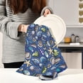 thumbnail image 6 of GZHJMY Soft Absorbent Reusable Kitchen Towels, Set of 6|28x18 in, Sea Life Dining Kitchen Living Room Tea Towels Dish Towels Decorative Towels, 6 of 7