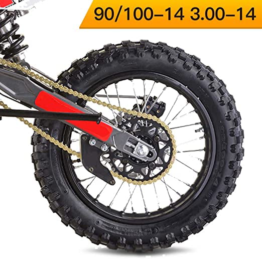 Premium Repl ement Rear Tire Inner Tubes 14in 90/100‑14 Fit for BigFoot PIT PRO Drit Bike 125cc/140cc
