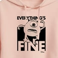 thumbnail image 3 of Disney - Everythings Fine Cropped Graphic Hoodie, 3 of 5