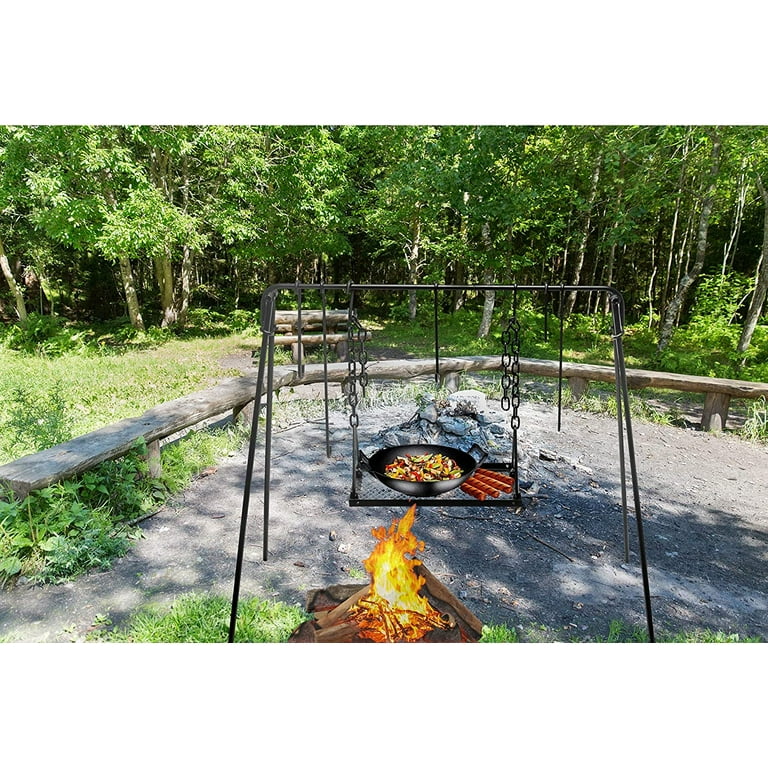 Cast Iron Campfire Griddle Outdoor Camping Multi - Temu