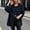 Black, variant on Women's Plus Size Hooded Open Front Cardigan Long Sleeve Loose Fit Casual Tunic Top Oversized Drawstring Sweatshirt Jacket Yellow