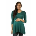 thumbnail image 2 of Women's 3/4 Maternity Sleeve V-neck Tunic, 2 of 5