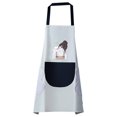 thumbnail image 1 of Delantal Bolsillo de PVC Delantal ajustable Impermeable a prueba de aceite Babero Accesorio de cocina, Tipo 1, Gris Advancent HA003469-05, 1 of 6