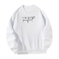 thumbnail image 4 of Sudadera de mujer otoño relajado ajuste manga larga Tops para el hogar oficina regalo de Navidad SG, 4 of 7