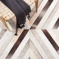 thumbnail image 6 of SAFAVIEH Studio Leather Wenona Geometric Area Rug, Grey/Brown, 8' x 10', 6 of 8