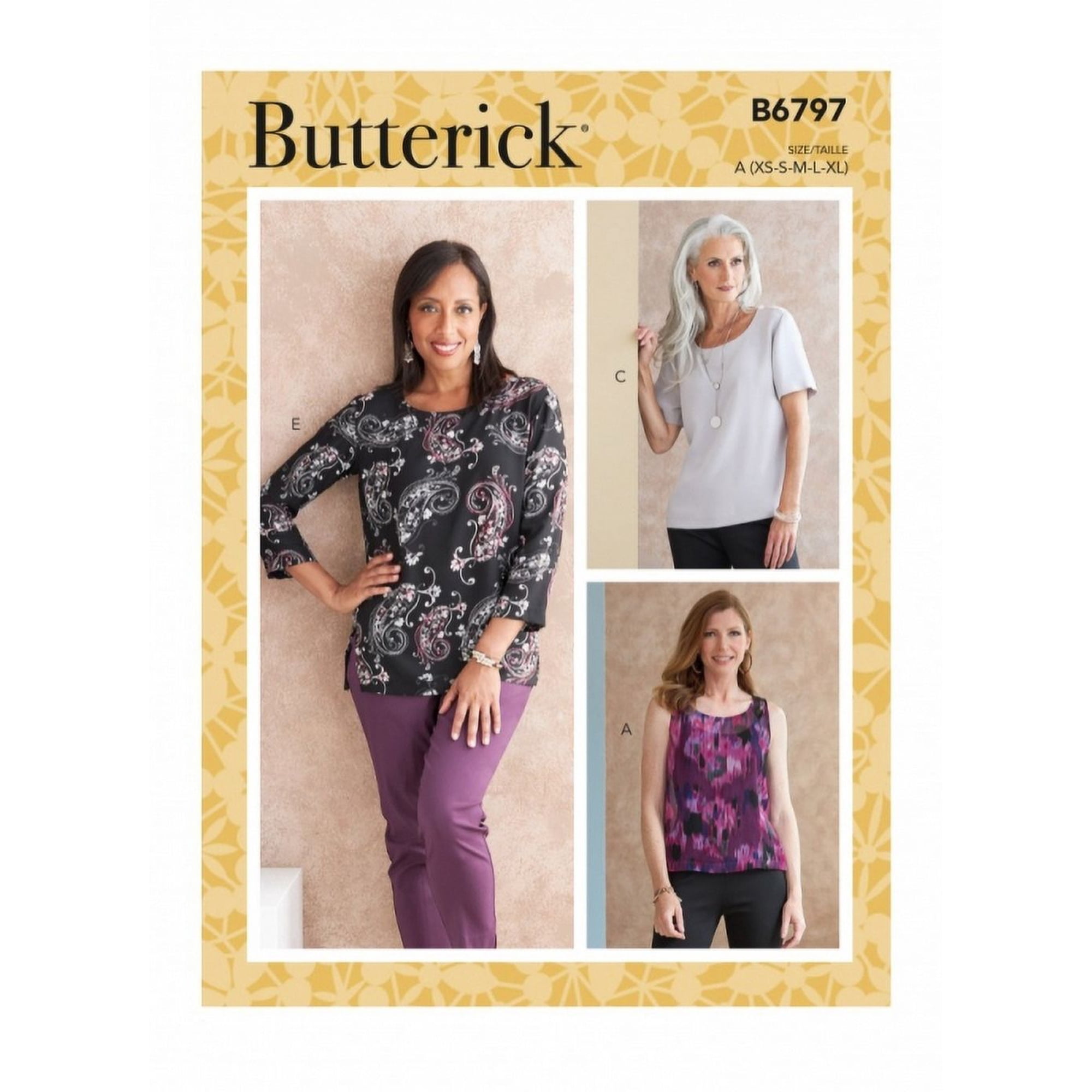 Butterick Sewing Pattern 6797 Tops