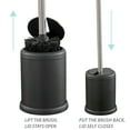 thumbnail image 4 of Bath Bliss 2 Pack Self Closing Lid Toilet Brush and Holder in in Matte Black, 4 of 7