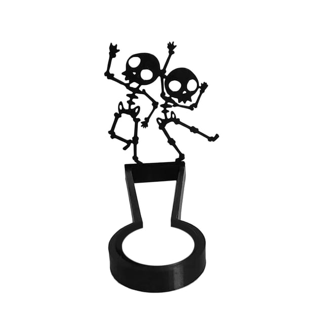 Shadow Candle Holder Projection Candlestick Collectible Halloween Spooky Atmósfera para hoteles Holidays Table Centerpiece Festivals Clubs Estilo C