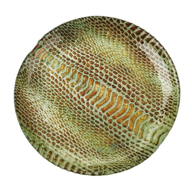 Assiette en Or Turquoise Snakeskin 8,5 Po - Ensemble de 4