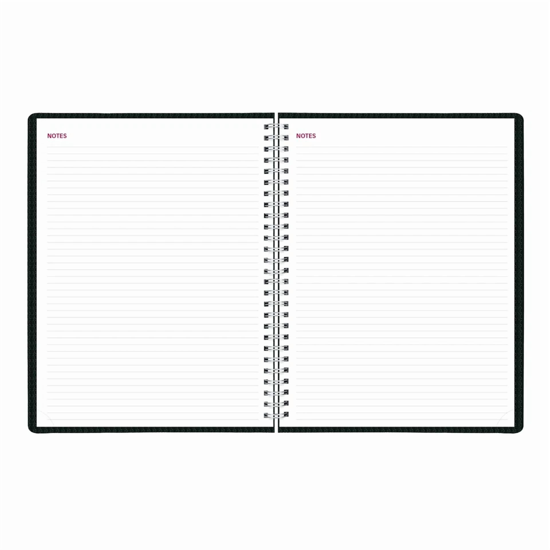 2025 Duraflex Weekly Planner 12 Month Appointment Book Black 11X8.5 Inches