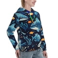 thumbnail image 6 of Honeii Playful Whales Underwater Scene Pattern Womens Oversized Hoodies Long Sleeve Sweatshirts Pullover Fall Outfits with Pocket-XX-Large, 6 of 7