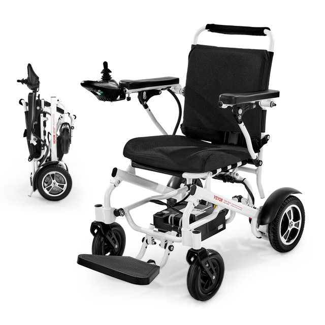 VEVOR Fauteuil Roulant Électrique Capacité de 300 Lb Pliable Léger 13 Miles