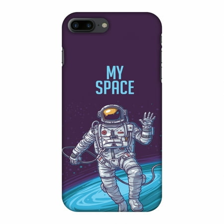 iPhone 8 Plus Case - I Need My Space, Hard Plastic Back Cover. Slim Profile Cute Printed Designer Snap on Case with Screen Cleaning (Best Way To Clean My Phone Screen)