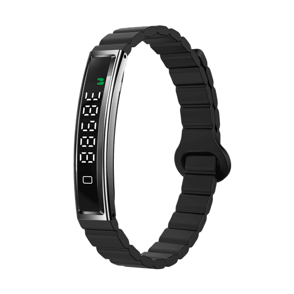 E EYAFA Fashion Bluetooth Smart Bracelet with Dual Strap Steel and Rubber support Diving for Men and Women