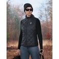 thumbnail image 4 of KEMIMOTO Winter Heated Vest for Women Quilted Vest w/ 10000mah Battery Pack with APP Control Heating, 4 of 7