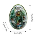 thumbnail image 3 of Easter Cookie Tins Eggshell Style Tin Box for Easter Candy Tinplate Tins Retro with Lids Cookie Containers for Easter Storing Candies Biscuits Treat Tea Small Gift, 1PC, 3 of 9
