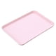 thumbnail image 1 of Ounissouiy Bandeja rectangular plástica multifuncional para diversos usos Bandeja plástica rectangular de amplia aplicación Mostrada pequeño rosa, 1 of 6